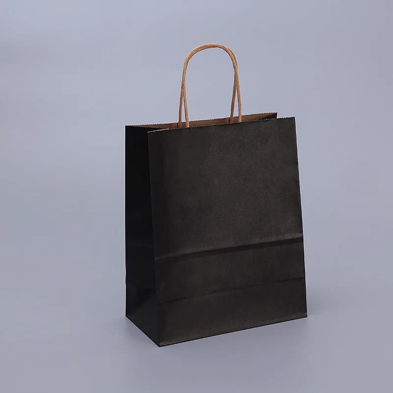 Sacs cadeaux en papier Kraft avec poignées, 10/20/30/50 pièces, sac de transport artisanal marron bl
