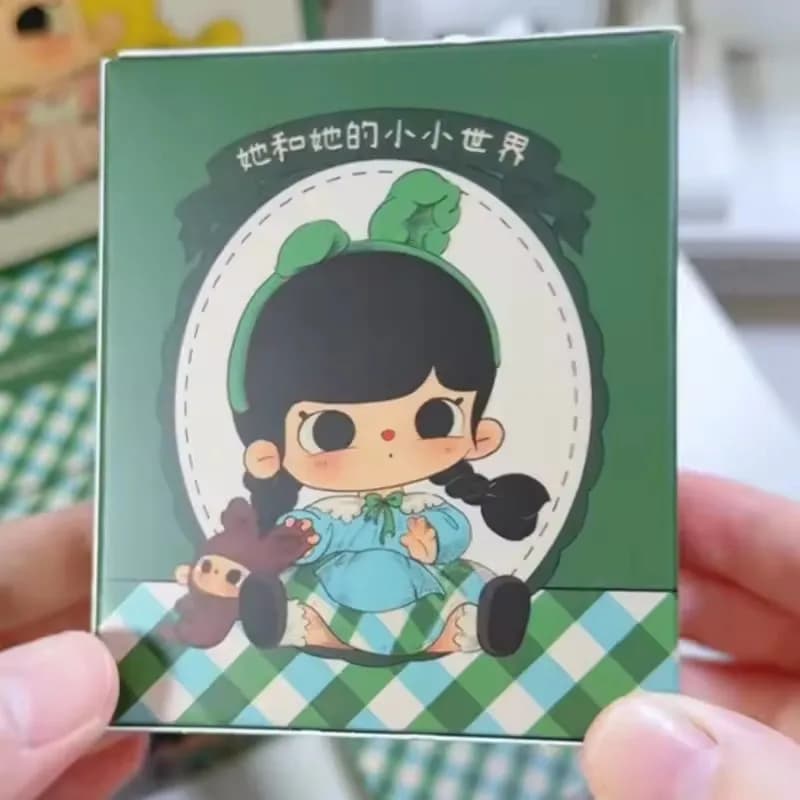 Boîte aveugle Tutu ours et son petite série mondiale, ornements de bureau mignons, modèle de jouet d