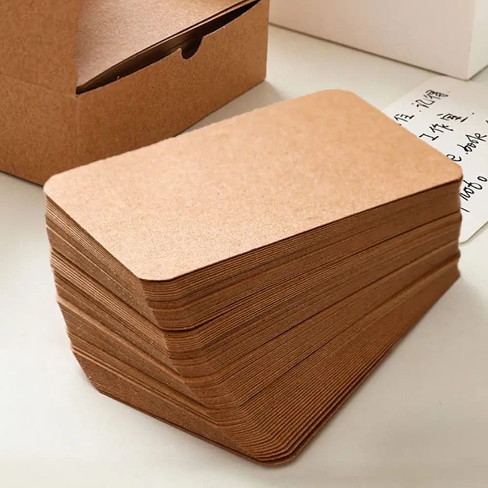 Carte postale en papier kraft vierge double face, carte de mot, carte de message, carte d'invitation