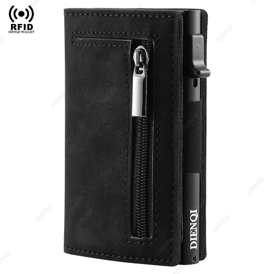 Fente multi-carte hommes portefeuille porte-carte de visite mode pliant grande capacité porte-monnai
