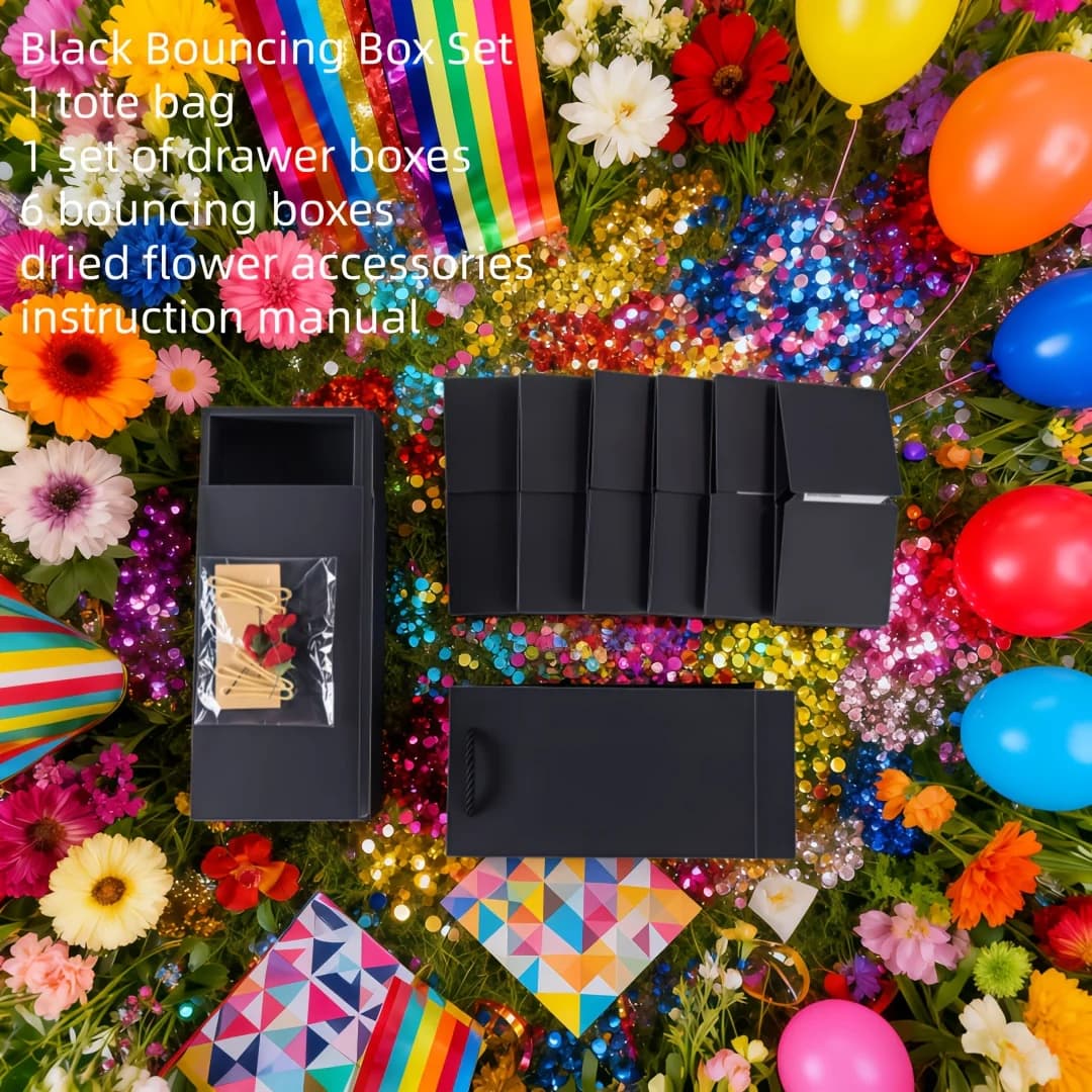 Coffret Cadeau Surprise, avec son design créatif pliable et rebondissant, adapté à divers types d'em