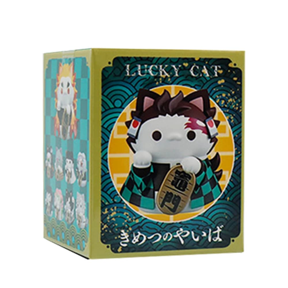 Demon Slayer Kimetsu no Yaiba Mega Cat Project Fortune Cat Figure Set Q Version PVC Collectible Mode