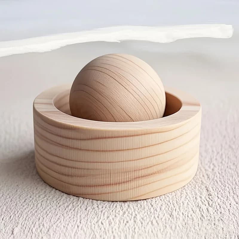 Ensemble de diffuseur d'aromathérapie en bois naturel avec bouteilles d'huile essentielle – Améliore