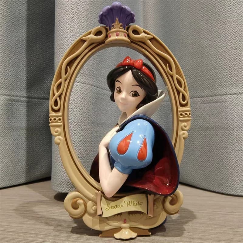Disney Princess Art Bust Series Anime Action Figures, Art Gallery Collection, Statue de décoration, 