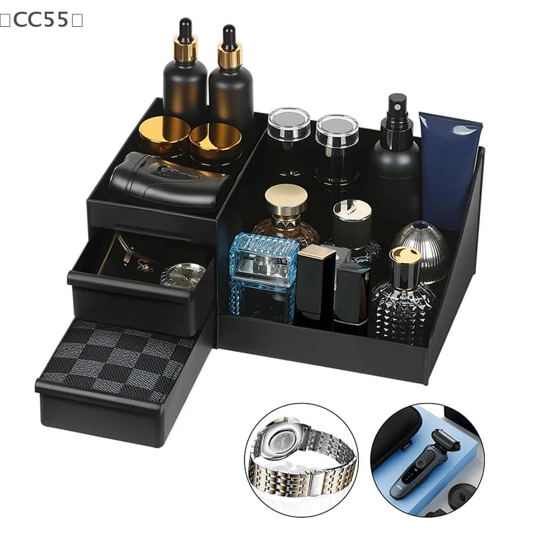 maveraCC55 Organizador de colonnes pour hommes, porte-colonnes pour commode, support de parfum, orga