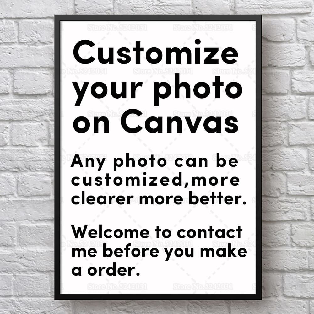 Personnaliser votre Photo sur toile, peinture sur toile personnalisée pour vous, même 1 pièce peut é