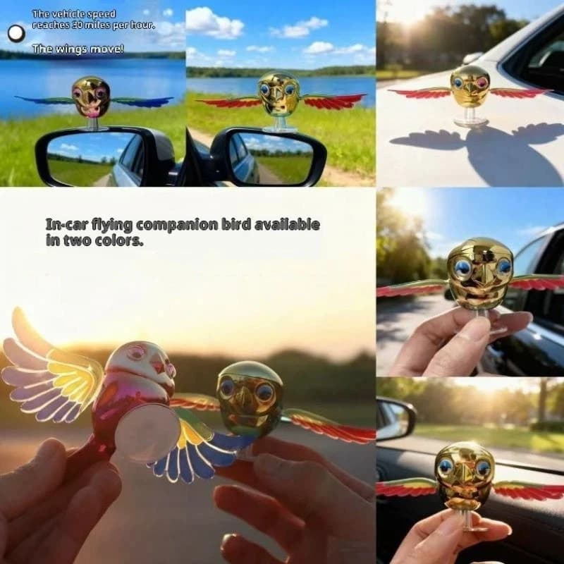 Jouet d'oiseau suspendu interactif, compagnon de voiture électrique à la mode, cadeau d'anniversaire