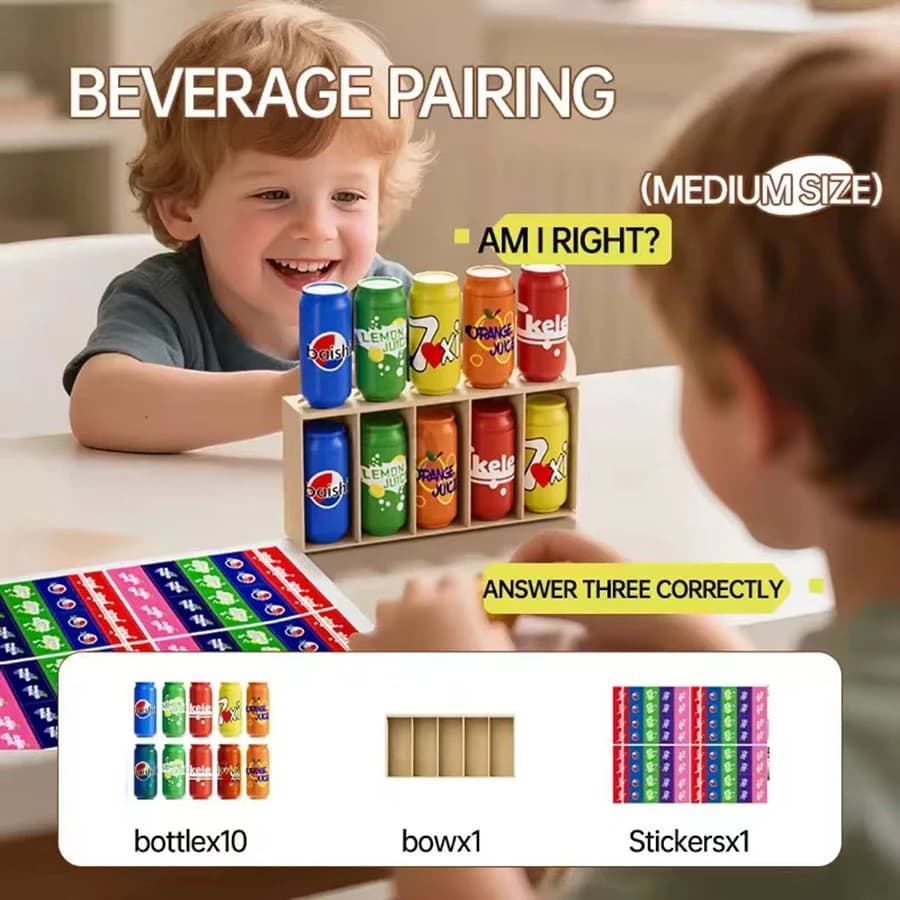 Jeu de société interactif parent-enfant pour l'apprentissage précoce des enfants : devinettes, coule