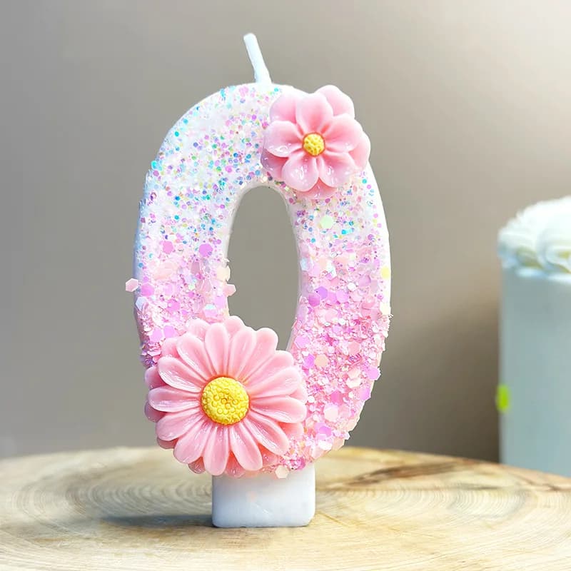 Bougie numérique en cire de paraffine, emballée individuellement, pour anniversaire, décoration de g