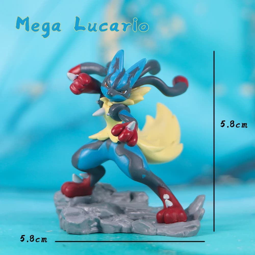 Figurine Pokemon Mega Lucario, modèle de collection, jouet pour les fans, poupée cadeau de Festival