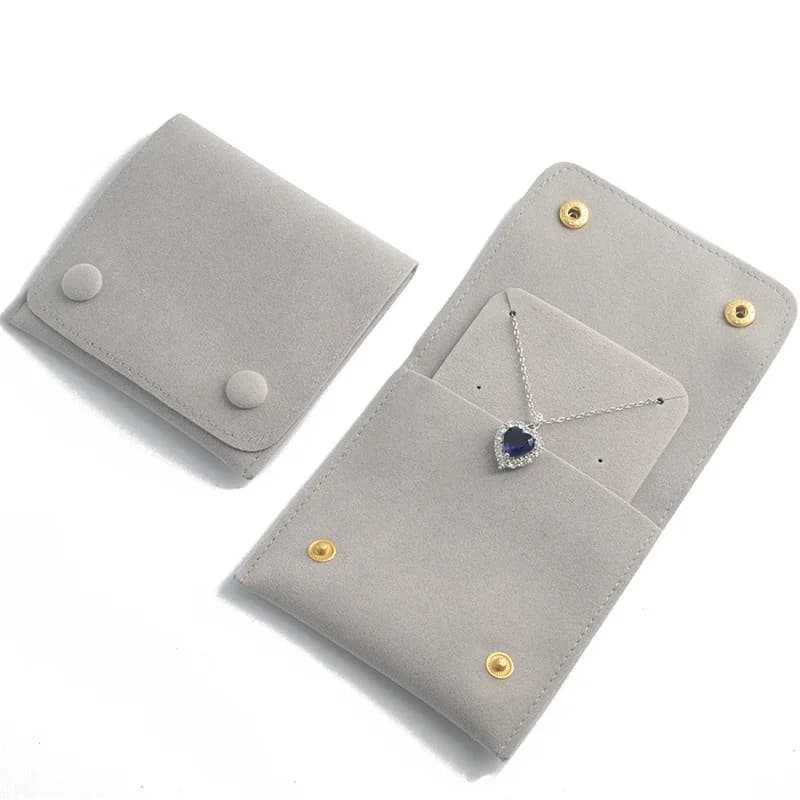 Poudres de bijoux avec carte d'affichage de bijoux, pocommuniste en velours, sac de rangement pour c