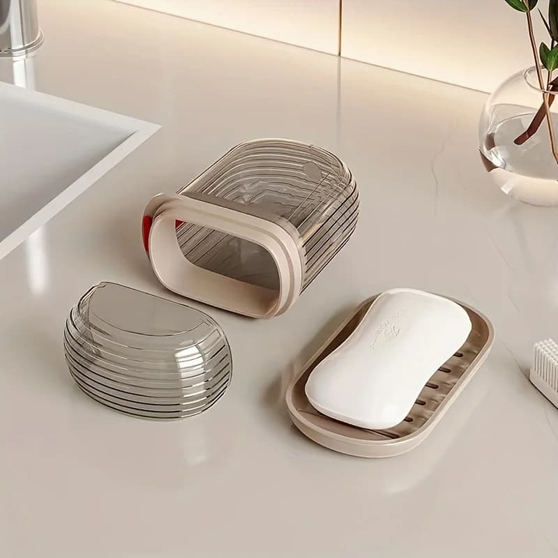 Boîte à savon portable étanche avec système de drainage, idéale pour les voyages, la randonnée, le c