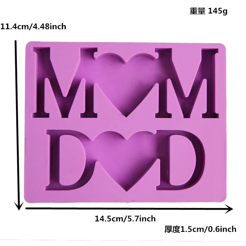 Bougie parfumée en relief pour la fête des mères, moule en Silicone pour bricolage, plâtre, grossess