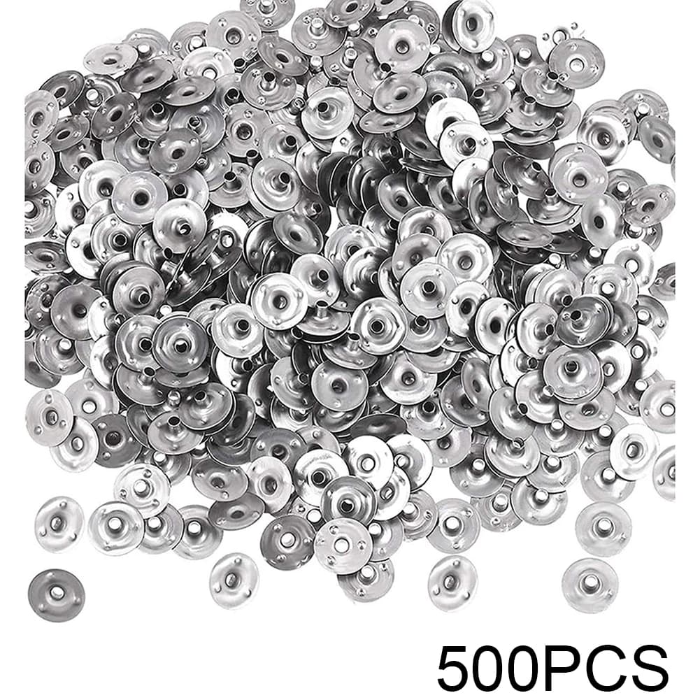 Ensemble d'onglets de bougies en métal, 500 pièces, Base de support, fournitures de fabrication de b