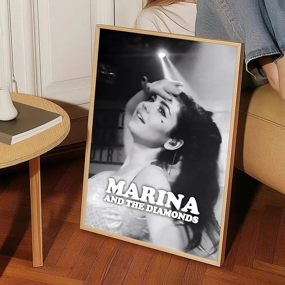Marina And The Diamonds – album de musique, affiche d'anime, art mural pour l'étude, décoration de s