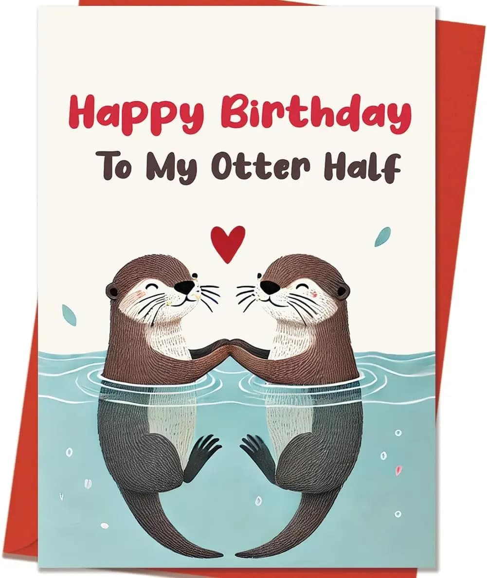 1 pièce de carte d'anniversaire amusante avec enveloppe pour femme et mari, carte de vœux pour céléb