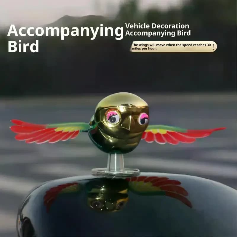Jouet d'oiseau suspendu interactif, compagnon de voiture électrique à la mode, cadeau d'anniversaire