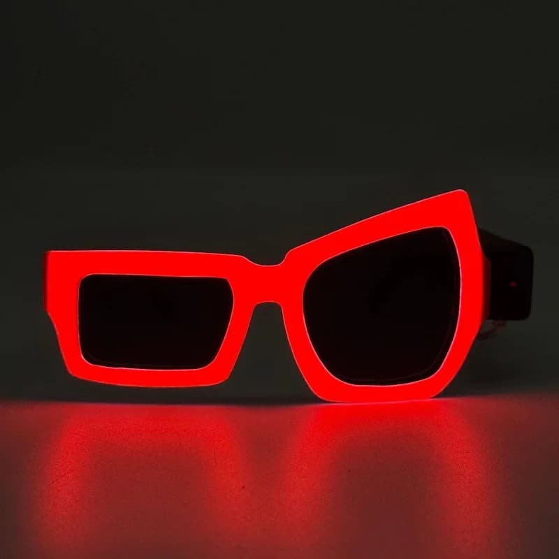 Lunettes LED Lumineuses Sans Fil EL – Accessoires de Fête Scintillants, Cadeau Amusant et Nouveauté 