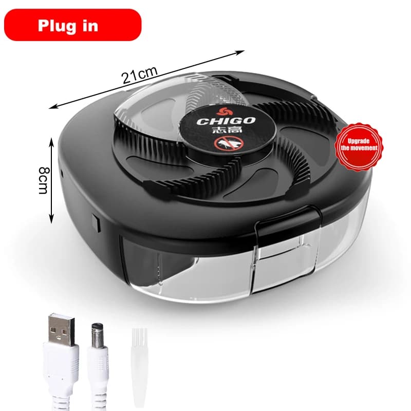 CHIGO – piège à mouches électrique Rechargeable/USB, piège à mouches de sécurité pour l'intérieur et