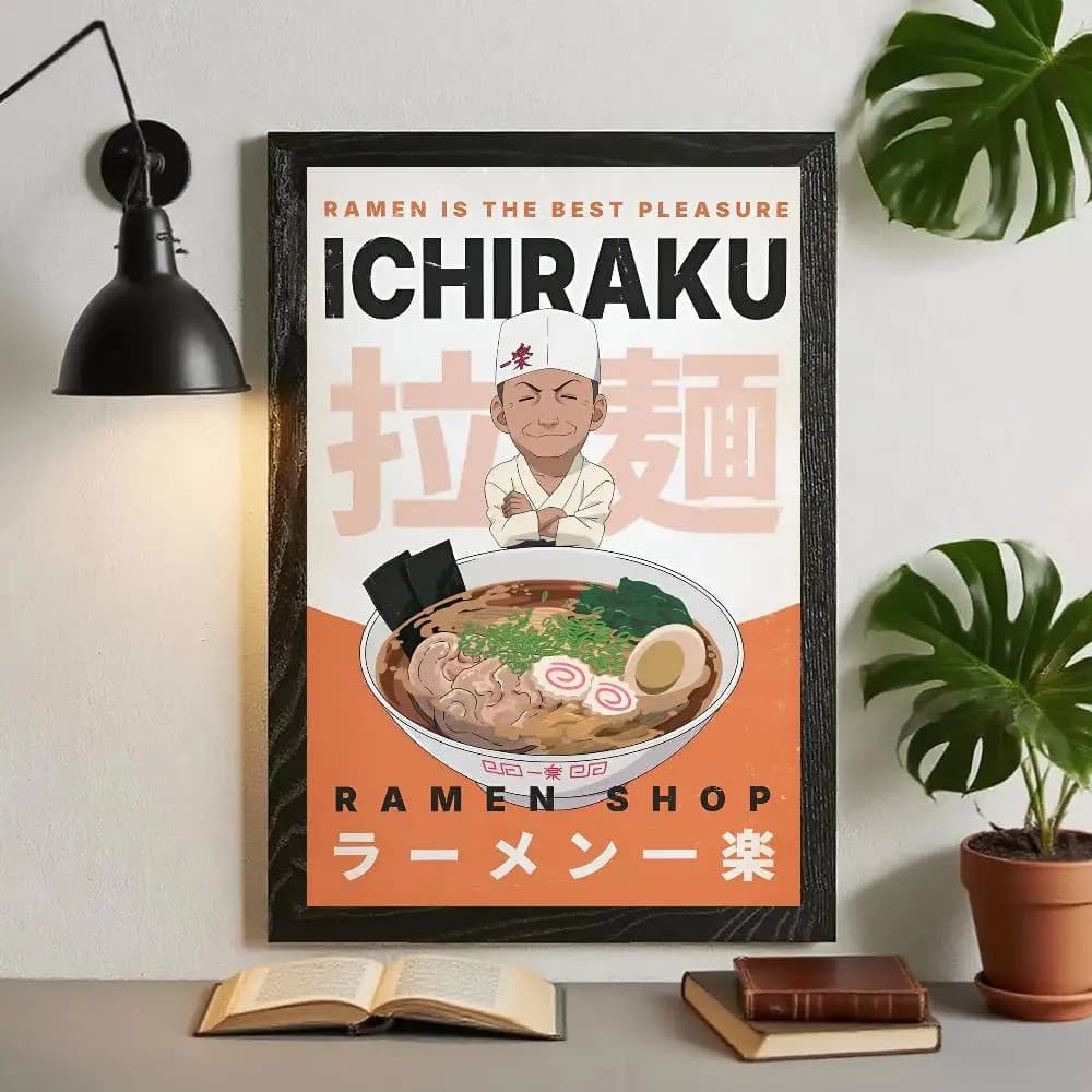 Affiche imprimée minimaliste Naruto pour la décoration de la maison, du salon, de la chambre à couch