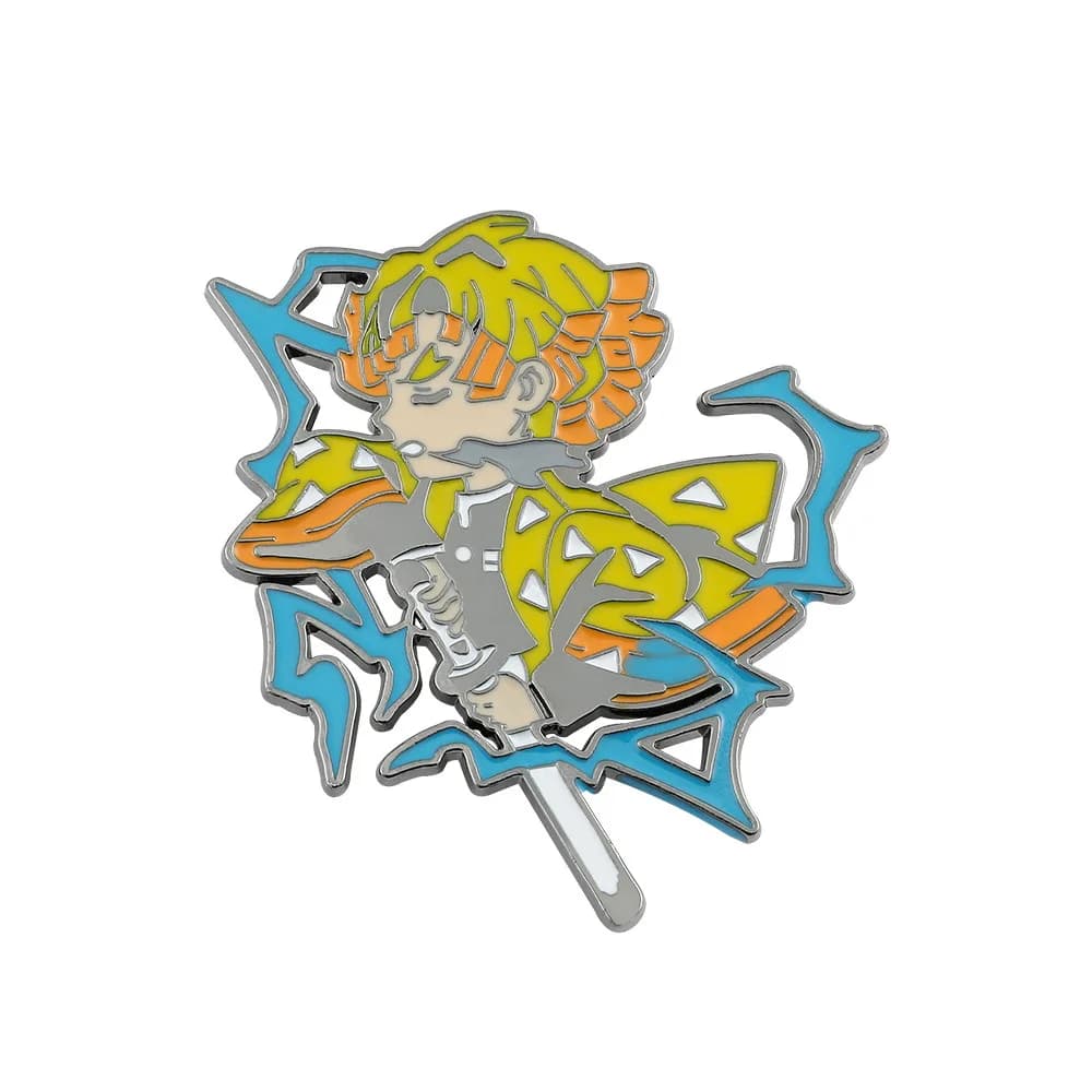Broche à revers en émail Demon Slayer pour vêtements, broches sur sac à dos, porte-documents, Badge,