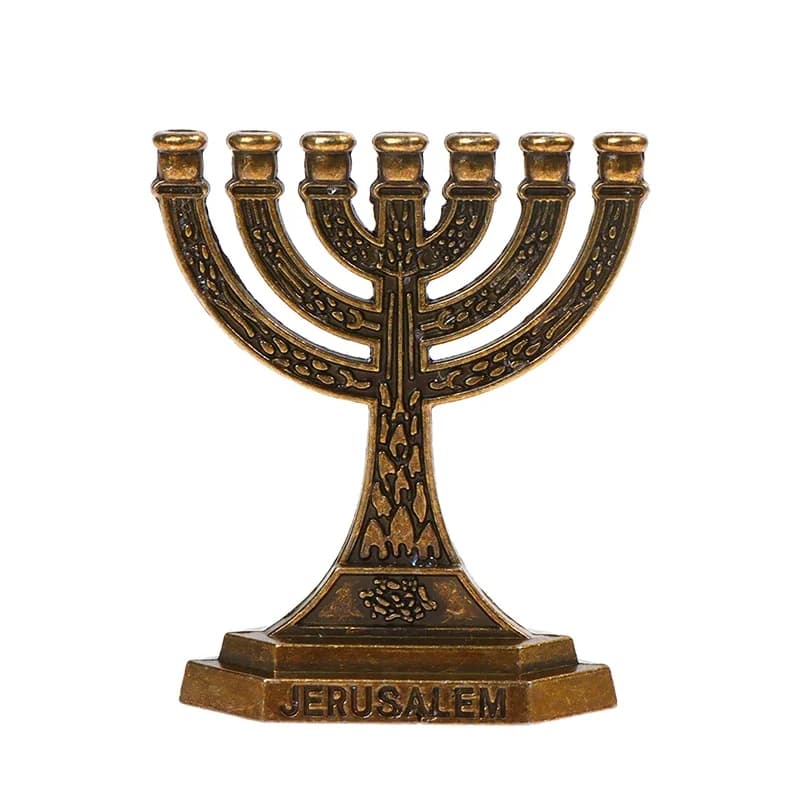Bougeoirs Menorah juifs, décoration de la maison, Religions ci-après, élabra HanuPatrick ah ci-après