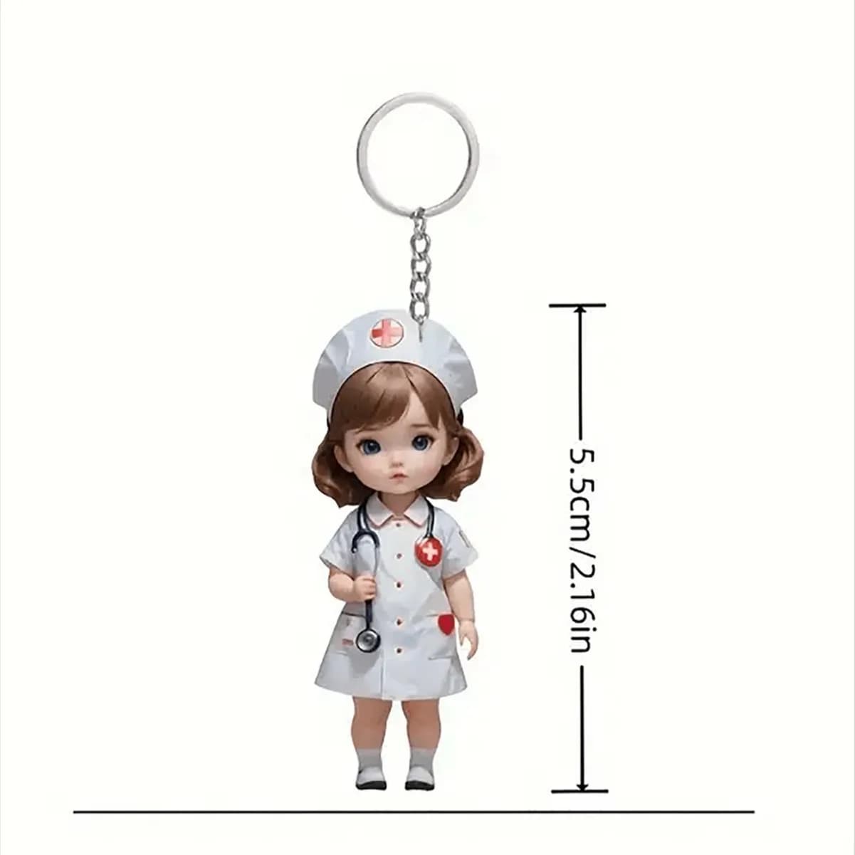 Figurine de Docteur et Infirmière, Ornement et Cadeau, Décoration à Suspendre, Figurine de Docteur e