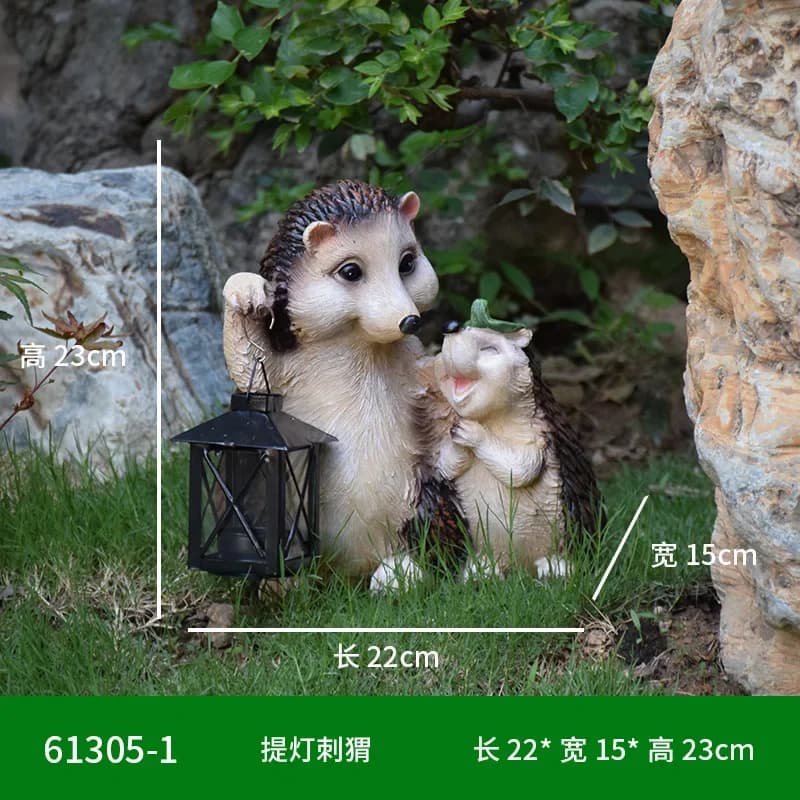 Ornement en résine de dessin animé pour terrasse, animaux simulés, décoration de pelouse lapin migno