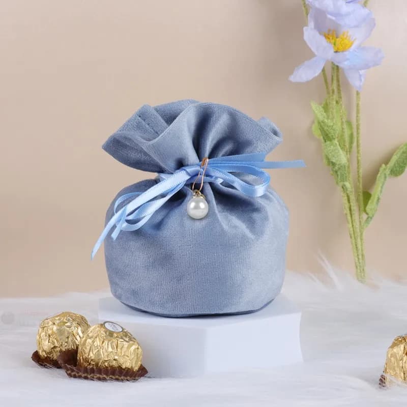 Sacs Cadeaux de ixen Velours Poudres Personnalisés, Sacs de Faveur de Mariage pour Invités, Sac de F