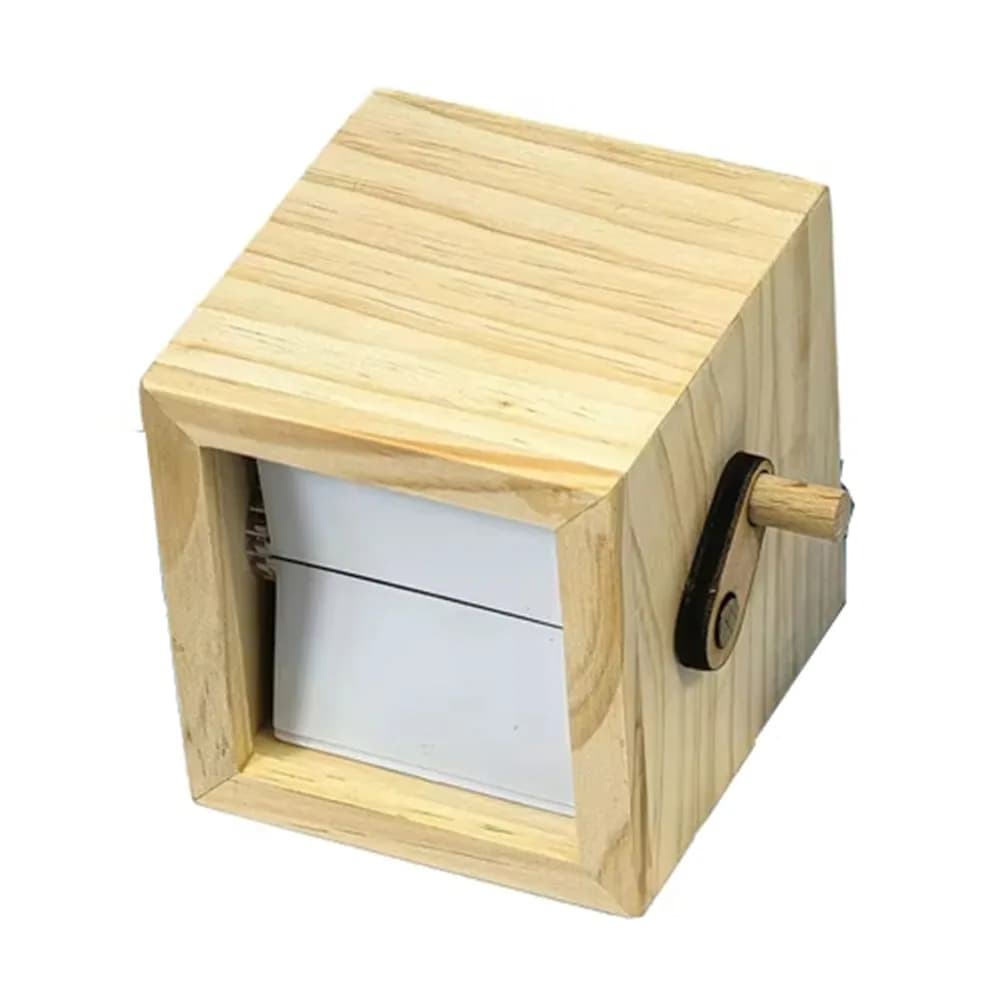 Cadre photo rotatif lumineux à manivelle, 8/16 photos, album photo DIY en bois, décorations de burea