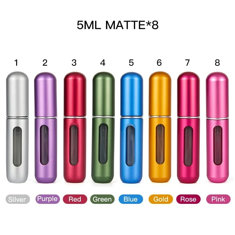 Flacon rechargeable de parfum de 5 ml, conteneur liquide pour cosmétiques, distributeur de vaporisat