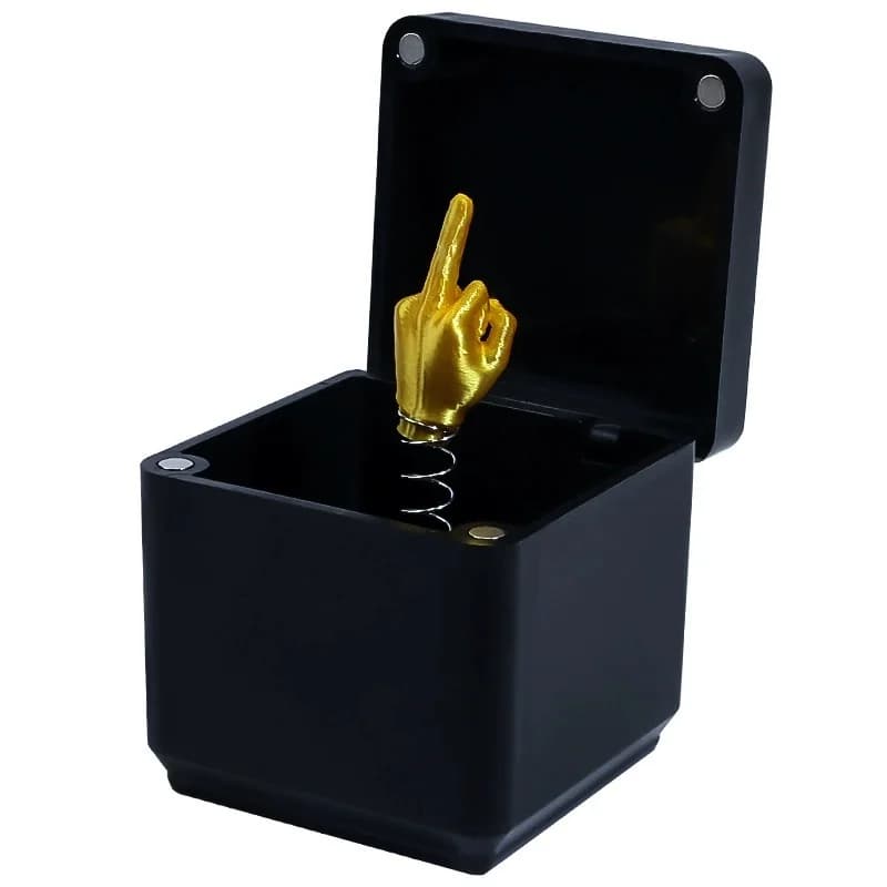 Coffret cadeau de noël avec doigt du milieu caché à l'intérieur, farces amusantes, nouveauté, décora