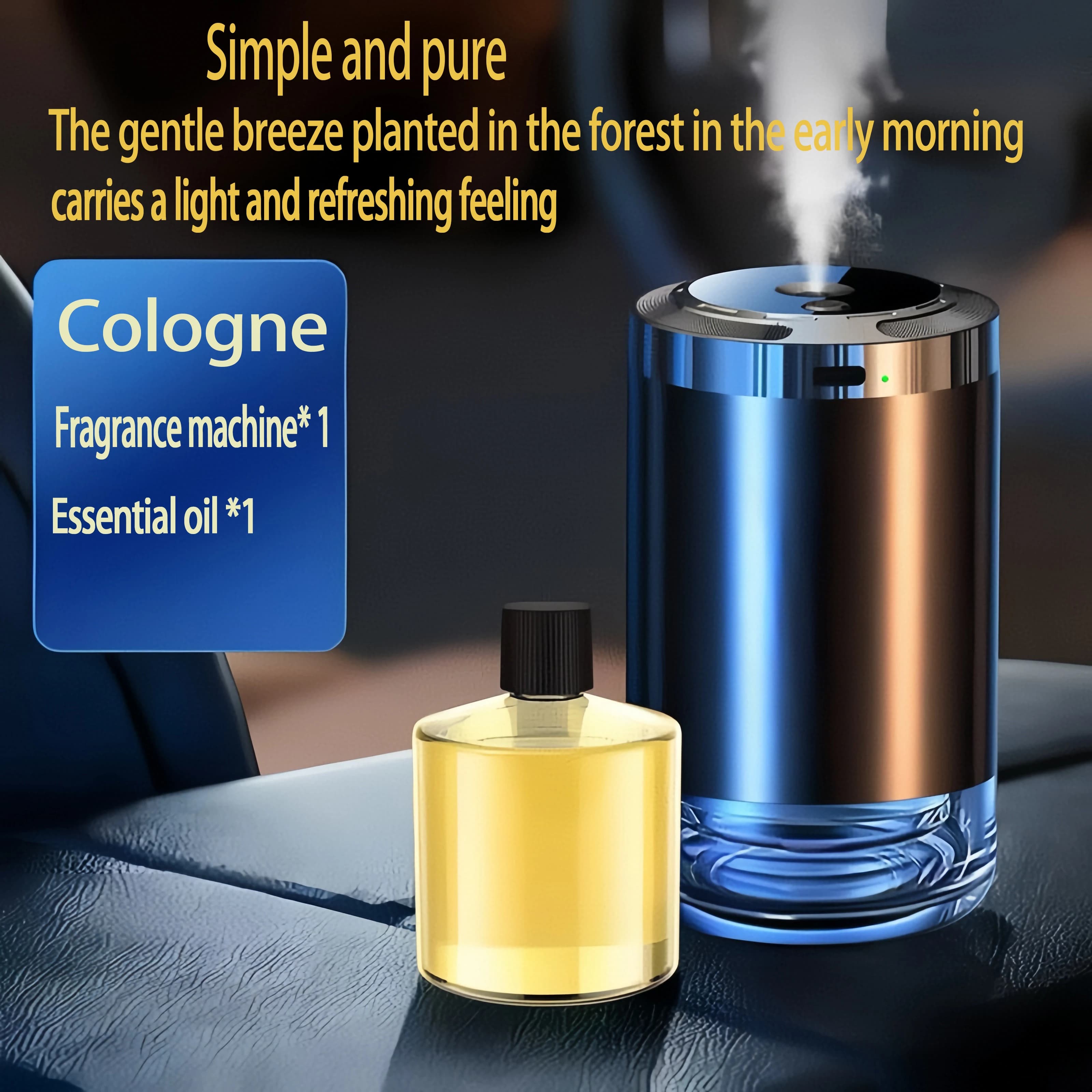 Diffuseur d'air électrique pour voiture, arôme, évent, humidificateur, brumisateur, aromathérapie, d