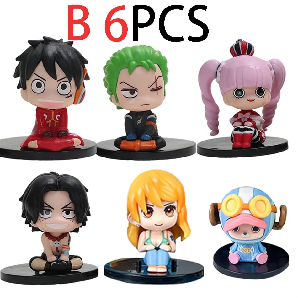 Figurines d'anime One Piece, styles A/B.Luffy/Roronoa Zoro/Sanji/Portgas D.Ace/Q, modèle de poupée, 