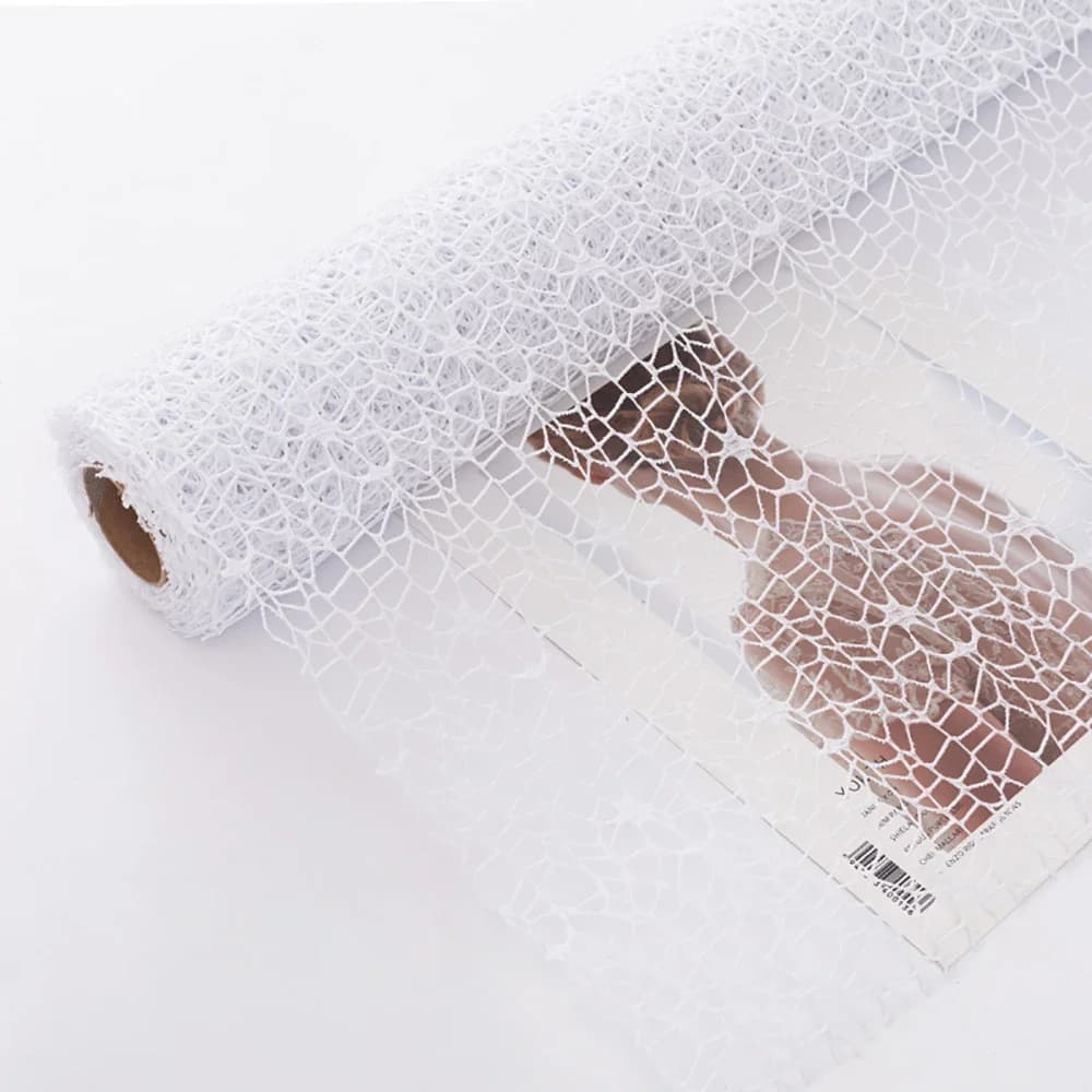 Papier de fleuriste en maille irrégulière pour emballage floral, feuille de protection pour bouquets