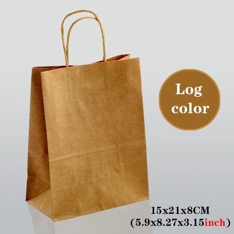 10/30/50pcs sac cadeau de fête de vacances avec poignée sac à provisions de bijoux Thanksgiving sain