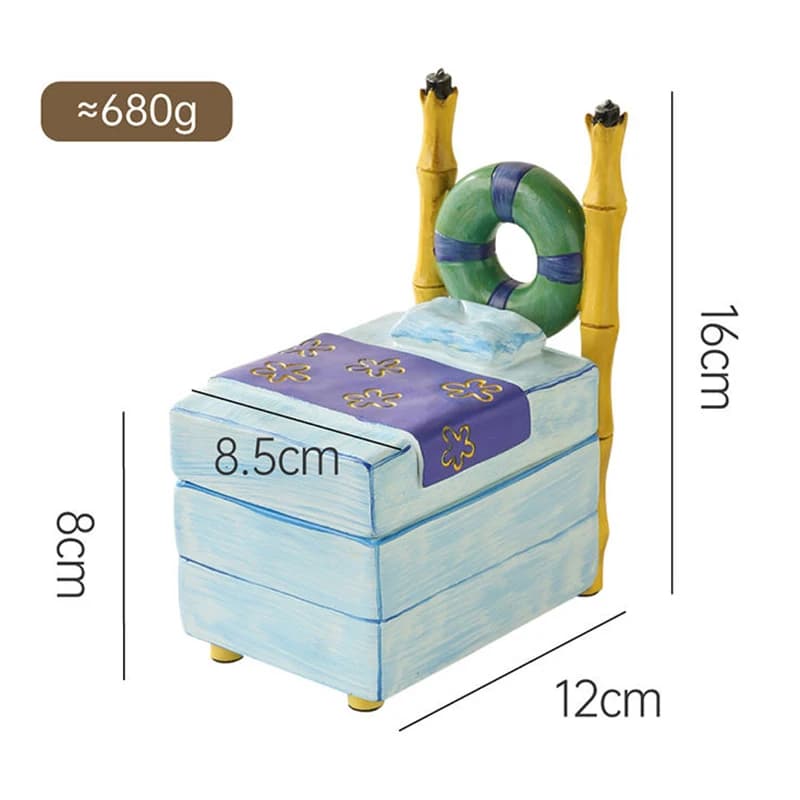 Boîte à bijoux créative de dessin animé, boîtes de rangement mignonnes pour bagues et boucles d'orei