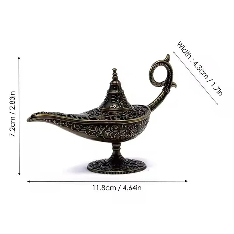 Brûleur d'encens en métal de lampe de Style Antique, bougeoir parfumé et non parfumé, décoration de 