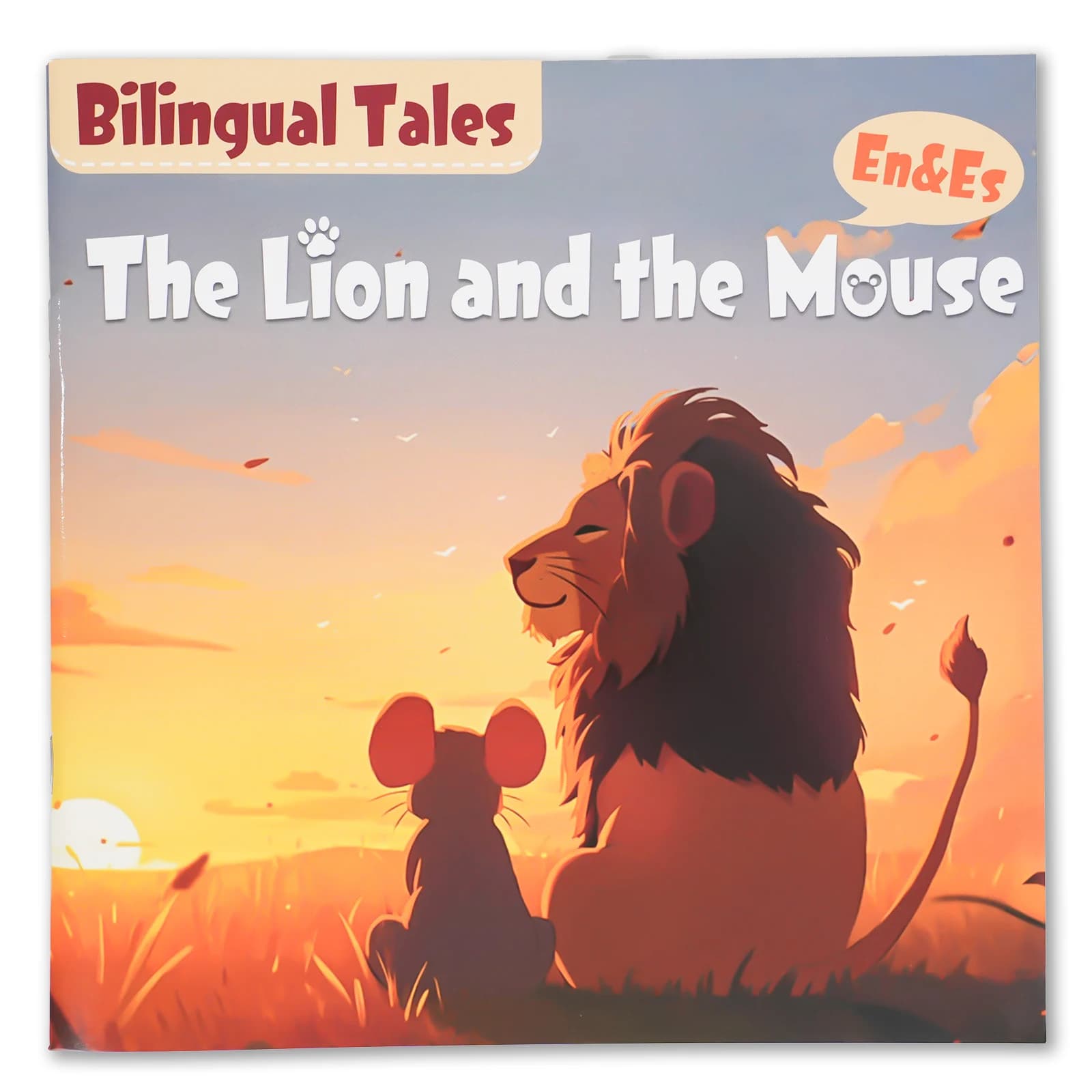 Coffret de contes d'Aesop bilingues anglais-espagnol (5 livres) pour enfants |   Lecteurs débutants,