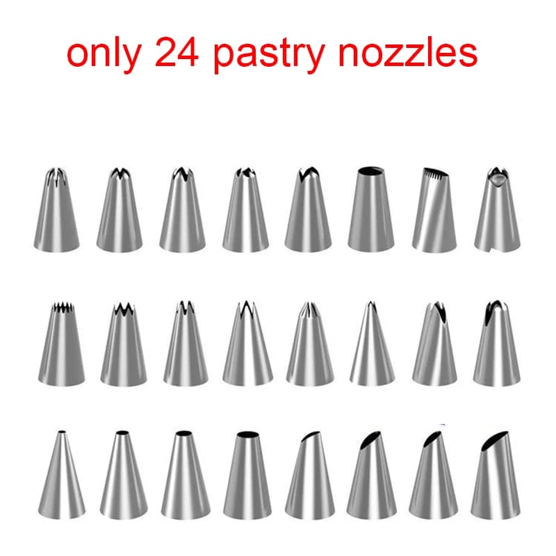 Embouts et sacs pour passepoil de pâtisserie, 33 pièces, Kit d'accessoires professionnels pour pâtis