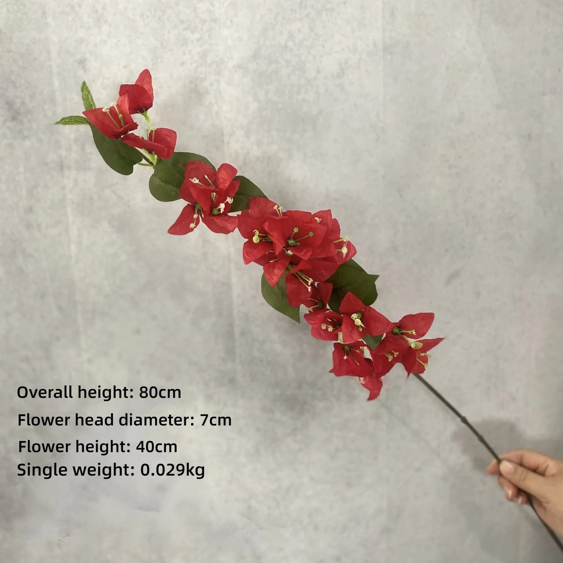 Rose rouge bougainville spectabilis Branches de fleurs artificielles bougainvillea Glabra Bouquet so
