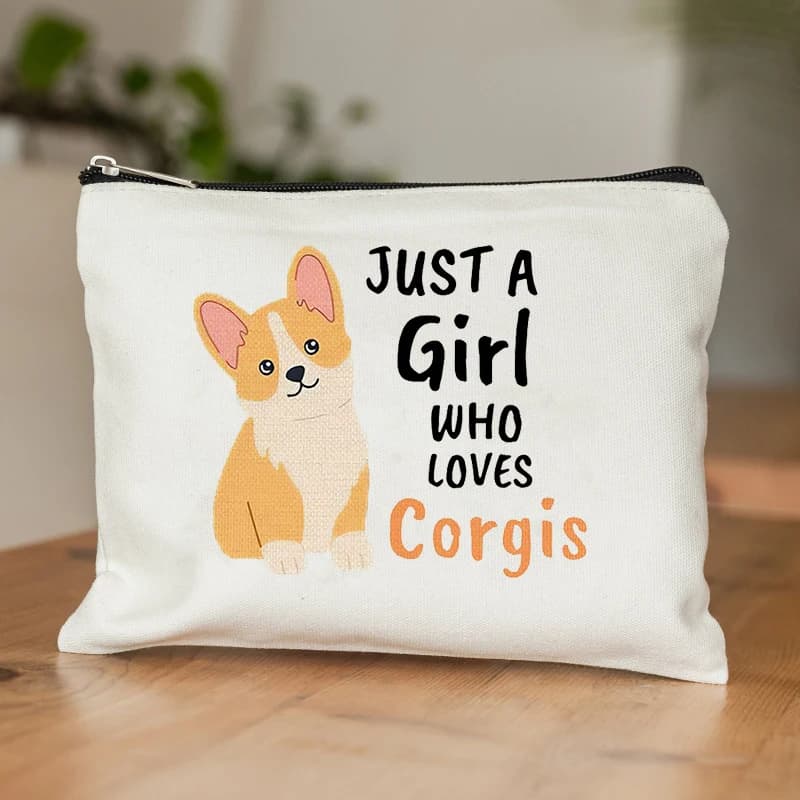 Cadeaux Corgi pour les amoureux du Corgi, trousse de maquillage Corgi, cadeau d'anniversaire pour ma