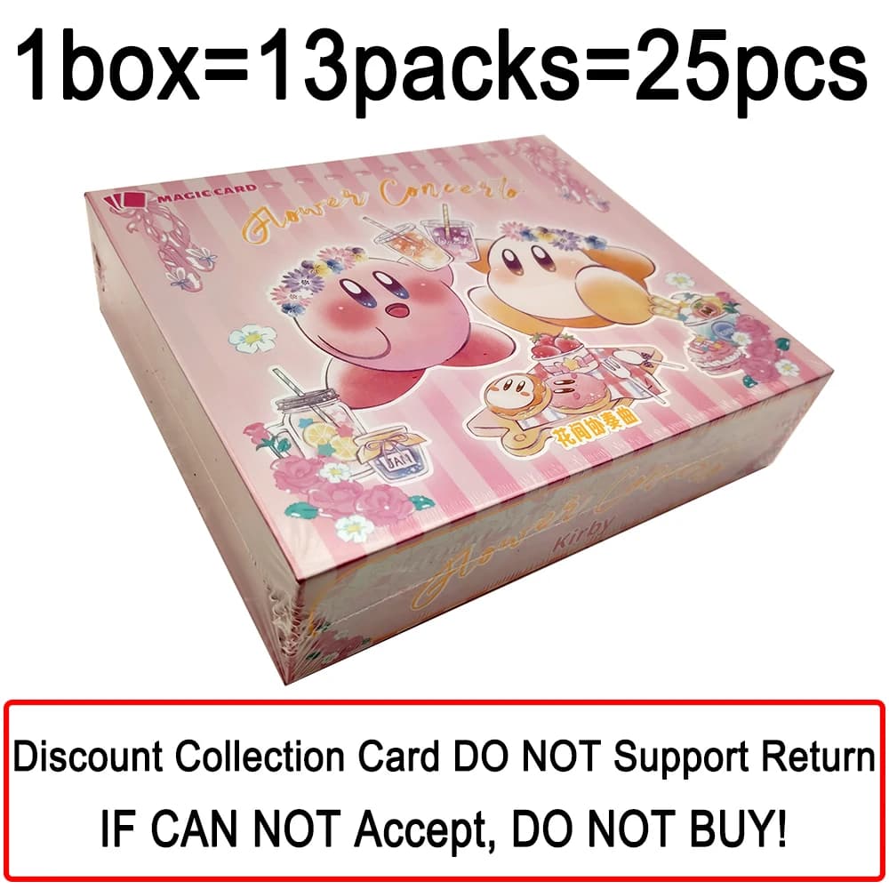 Carte de collection Kirby édition limitée motif étoile mignonne, carte de dessin animé, cadeau pour 
