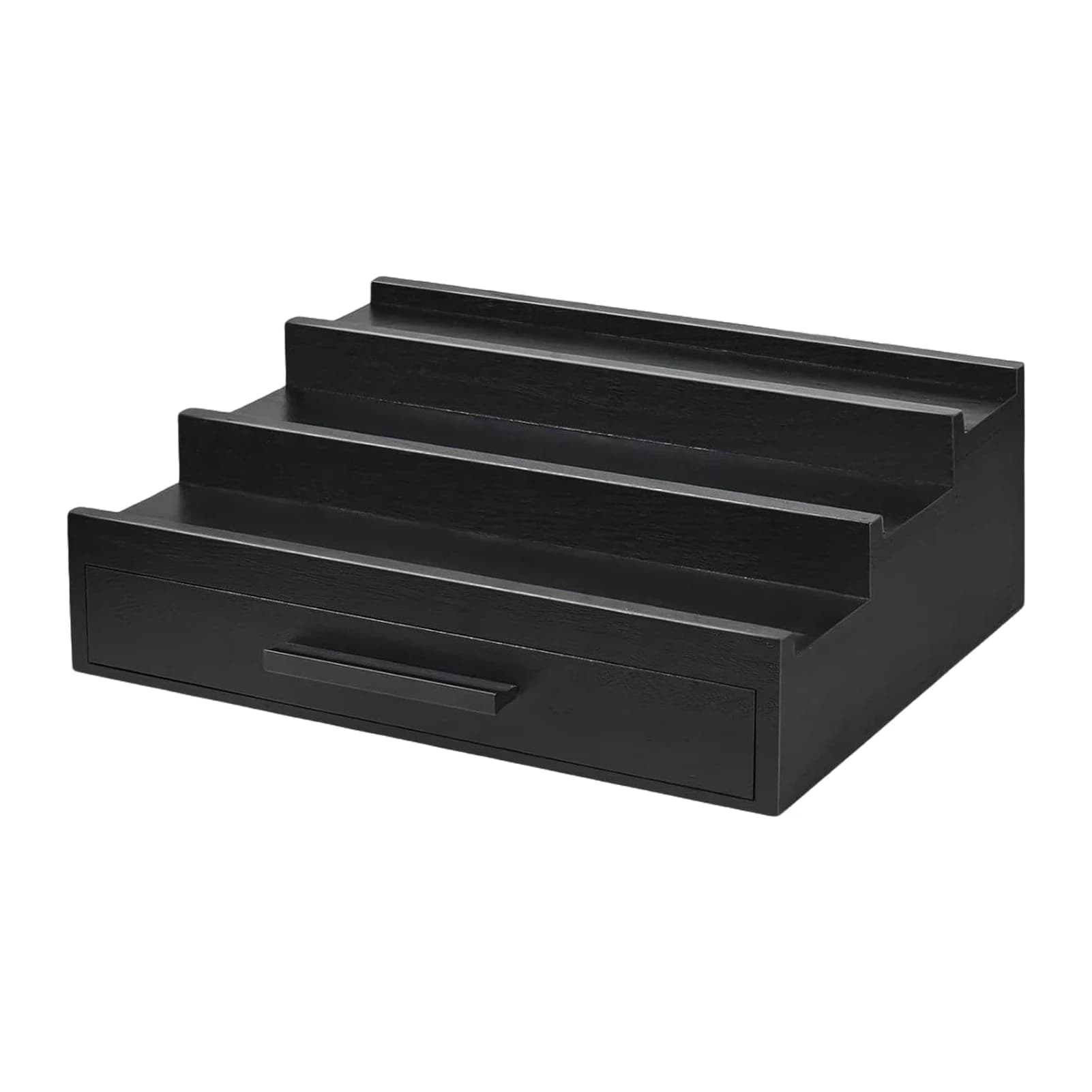Organisateur de parfum, support de parfum, présentoir à 3 niveaux, étagère de parfum en bois avec ti