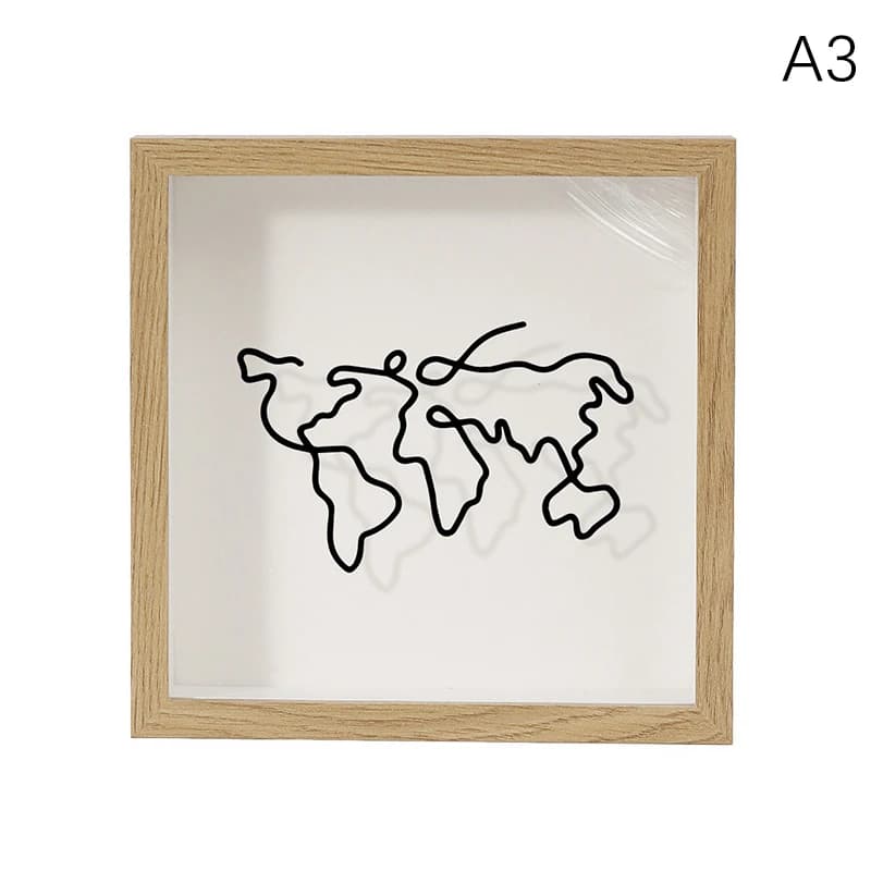Boîte d'Ombre avec Fente pour Billets de Voyage, Rangement de Carte, Cadre, Souvenir, Aventure