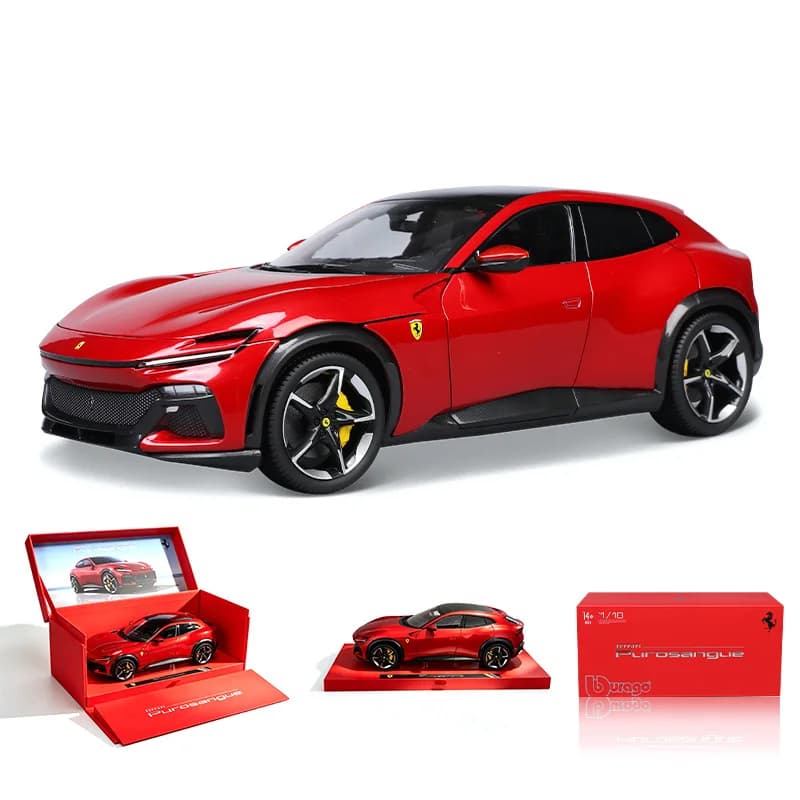 Nouveau en stock : Bburago 1:18 Ferrari Roma Cilindri, réplique en métal moulé sous pression, modèle
