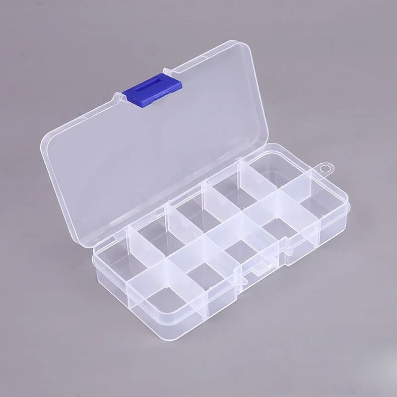 Boîte de rangement pour Nail Art à Double couche, boîte de rangement rectangulaire pour outils, styl