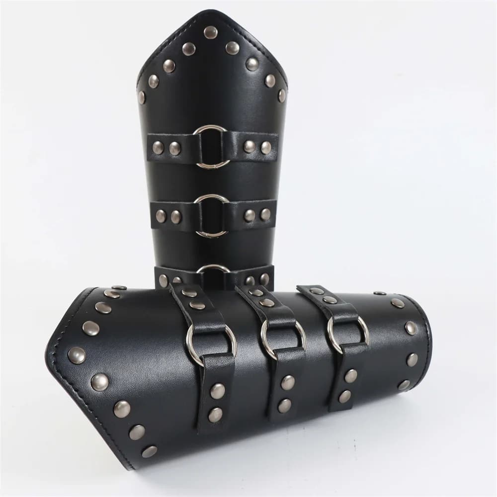 Ensemble d'accessoires de chevalier médiéval Renaissance, 5 pièces/ensembles, ceinture Corset en cui