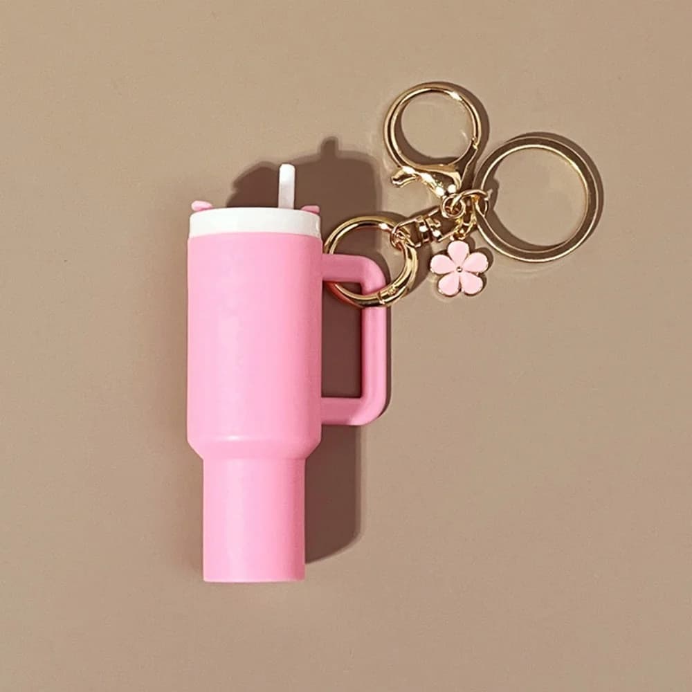 Mini porte-clés pour tasse Stanley, accessoires, gobelet mignon, boîte de rangement de baume à lèvre