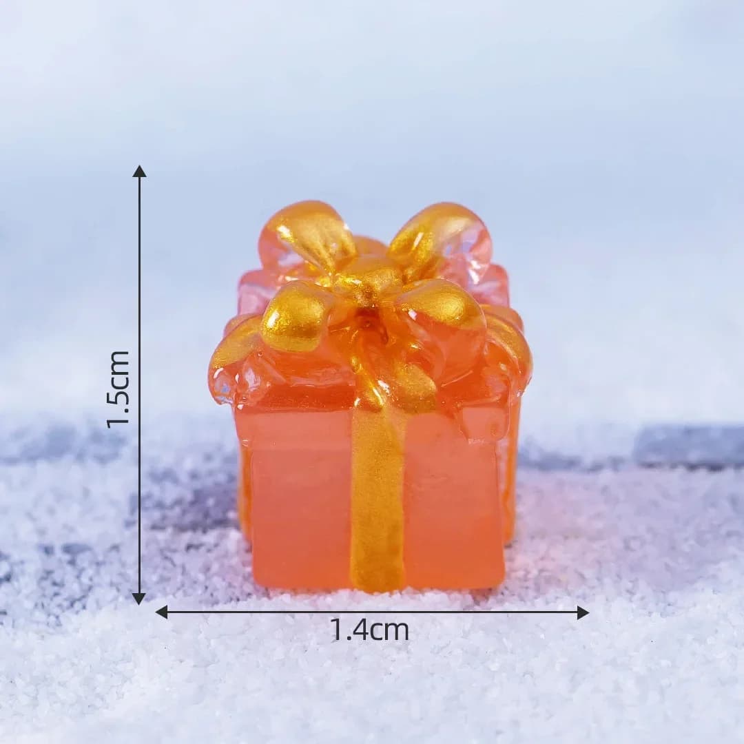 Mini coffret cadeau de Noël Shoous, bricolage, micro paysage, petite figurine créative, décoration d